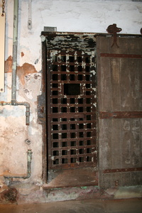 Eastern State Penitentiary With both sliding wood and steel.